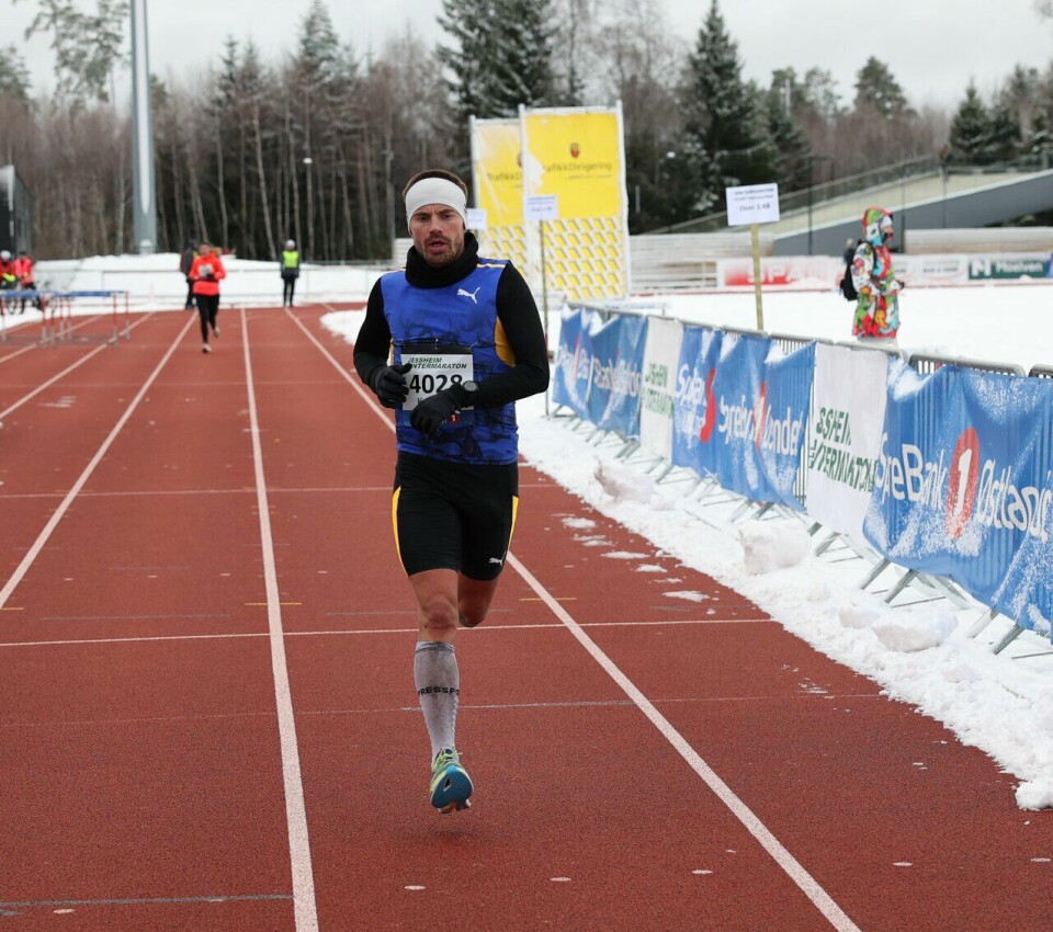 Flere trosset vinteren under Jessheim vintermaraton Kristian Ulriksen vant maraton under Jessheim Vintermaraton 2023