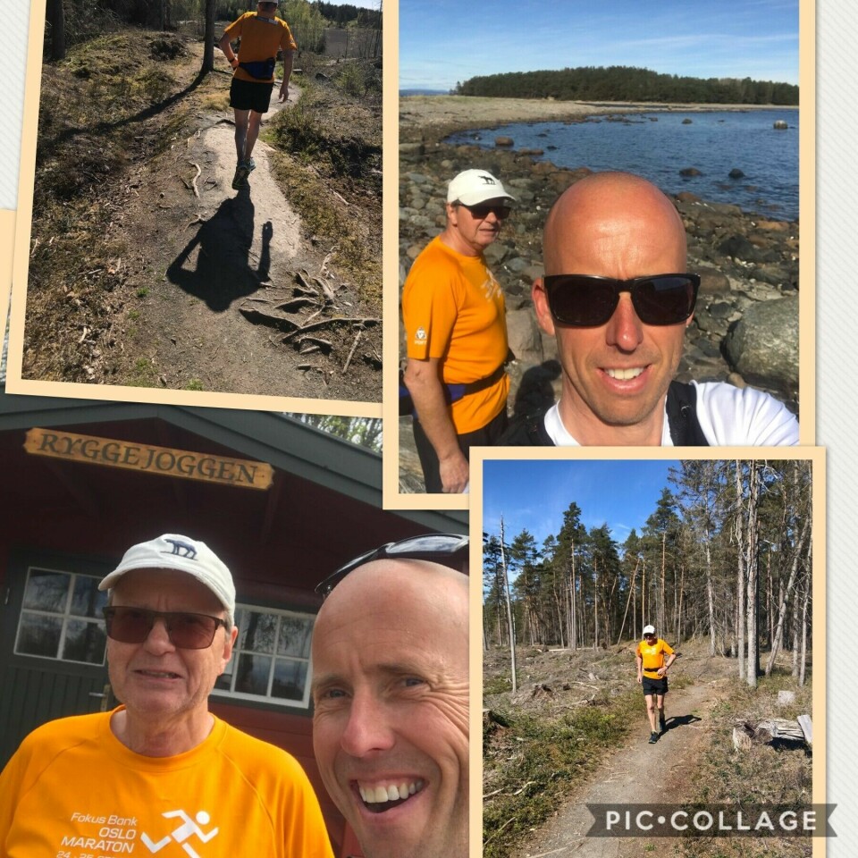 47 har løpt Kondis' virtuelle maraton- og ultraløp, som fortsetter ut mai Halvor_Been_Ole_Guttulsrød_montasje2.jpg