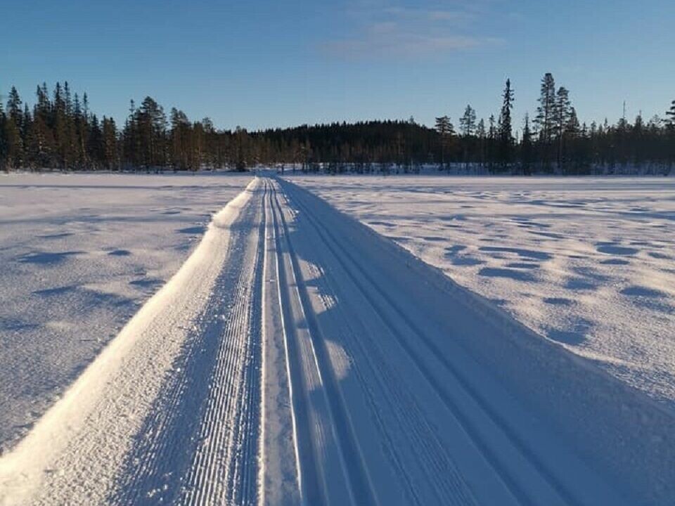Fra Trysil-Knut-traséen en uke før renndagen (Arrangørfoto) Fra Trysil-Knut-traséen en uke før renndagen (Arrangørfoto)