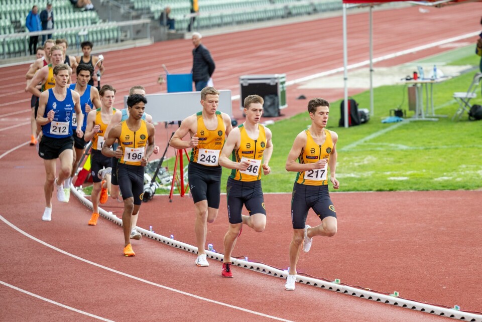 Menn 1500 meter. (Foto: Samuel Hafsahl) Menn 1500 meter. (Foto: Samuel Hafsahl)