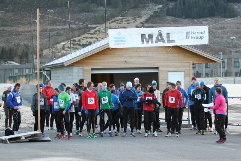 Kaldt, men bart rundt Grimstadvatnet
