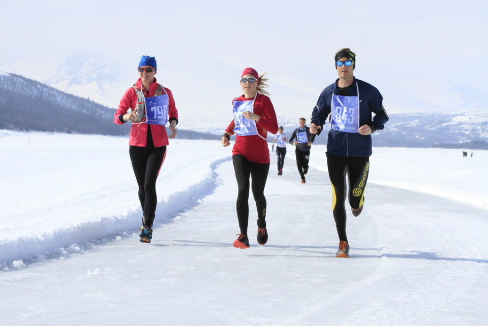 Lørdag var det duket for maraton på isen i Tisleifjorden på Golsfjellet. Her fra arrangementet i 2019. (Foto: Eivind Bye) Lørdag var det duket for maraton på isen i Tisleifjorden på Golsfjellet. Her fra arrangementet i 2019. (Foto: Eivind Bye)