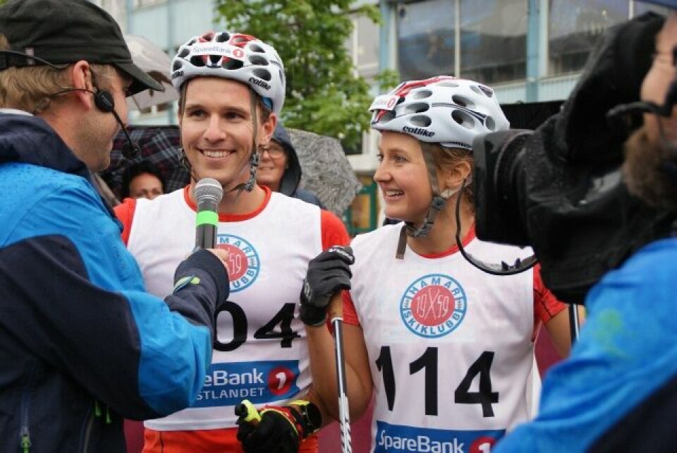Caspersen Falla og Krogh raskest i regnet i Hamars gater WORLD_CHAMPIONS_LEAGUE.jpg