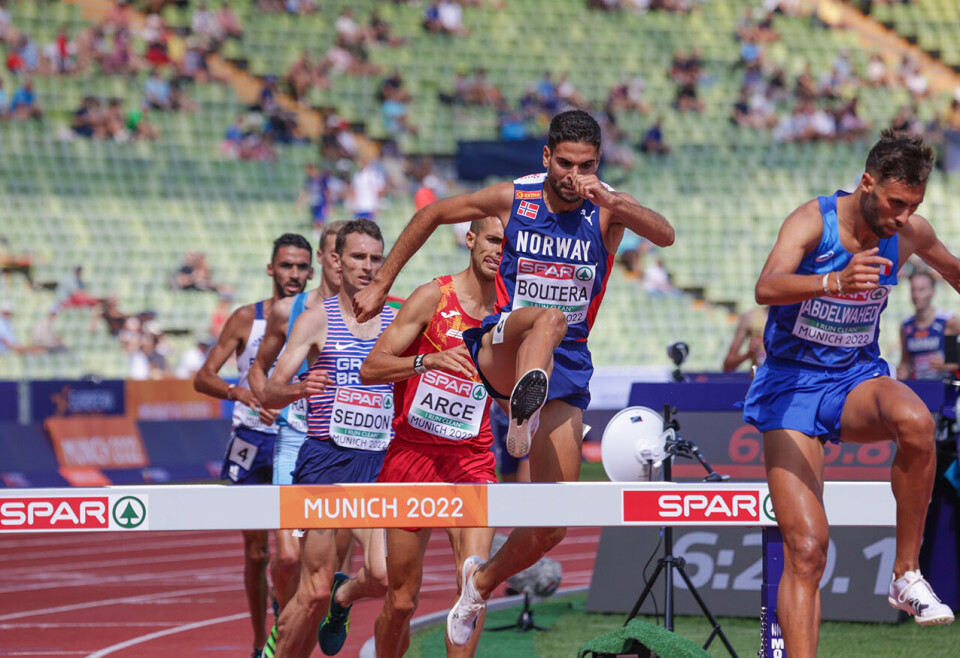 Fjorårets EM i München med både forsøk og finale på 3000 m hinder ble en stor opplevelse for Jacob Boutera. (Foto: Arne Dag Myking) Fjorårets EM i München med både forsøk og finale på 3000 m hinder ble en stor opplevelse for Jacob Boutera. (Foto: Arne Dag Myking)
