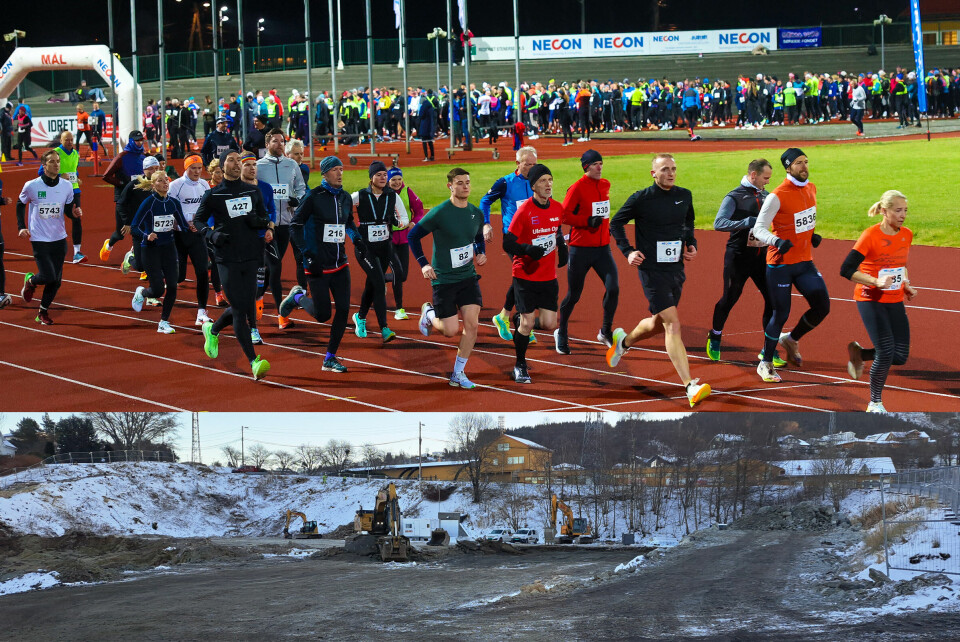 Klart for Adventløpet med endring av løype mandag 11. desember Byggearbeidet med Gneist Arena er i full gang. Dette medfører en liten omlegging av løypen
