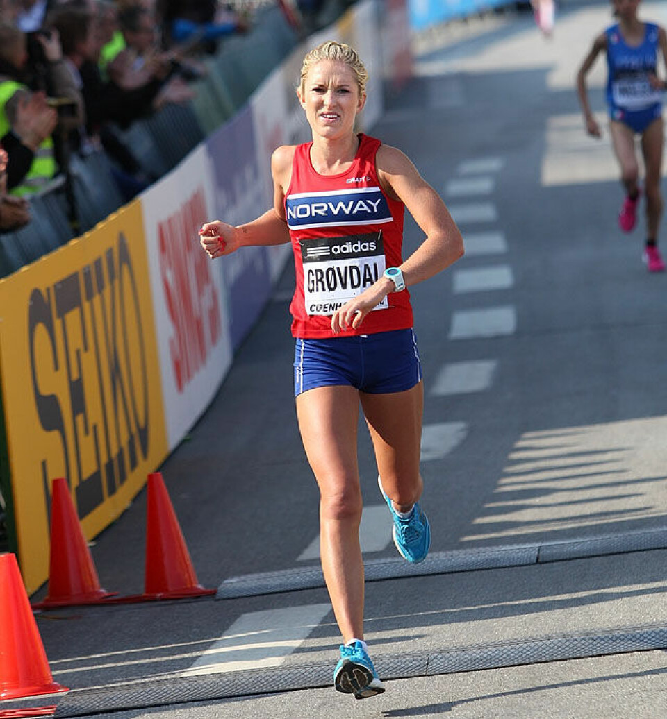 Mange gode norske tider i VM i halvmaraton i København Karoline_B_Groevdal_i_maal_A20G3379.jpg