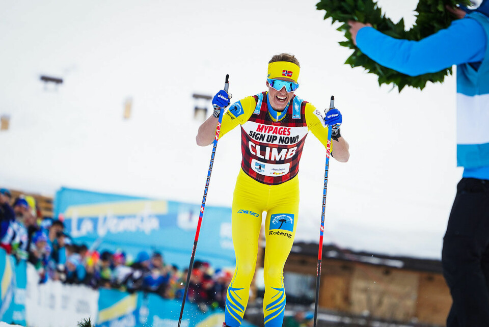 Astrid Øyre Slind staker seg inn i laurbærkransen La Venosta i Italia. Astrid Øyre Slind staker seg inn i laurbærkransen La Venosta i Italia.