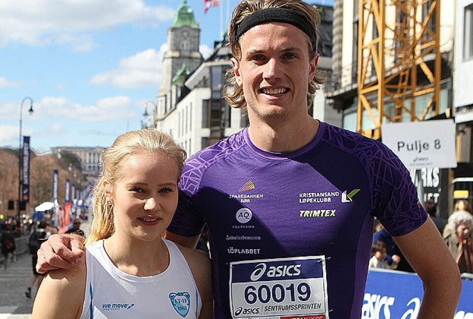 Malin Edland og Håkon Mushom. Foto: Kjell Vigestad Malin Edland og Håkon Mushom. Foto: Kjell Vigestad