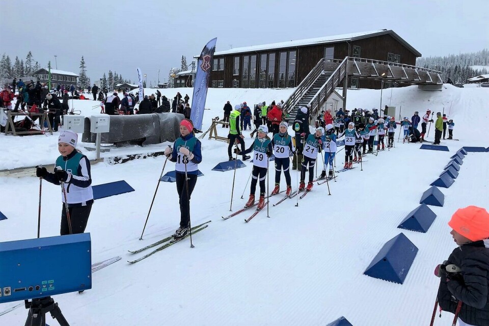 Jentene i 10-årsklassen på rekke og rad og klare for vinterens første skirenn. (Foto fra Søre Ål Il's facebookside) Jentene i 10-årsklassen på rekke og rad og klare for vinterens første skirenn. (Foto fra Søre Ål Il's facebookside)