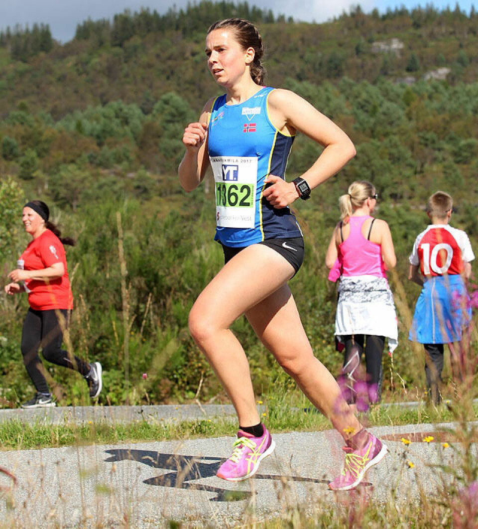 Svein Roar Kvamme og Eli Anne Dvergsdal vant 5 km i Knarvik Christina_Ellefsen_Hopland_nr4_A20G1510.jpg