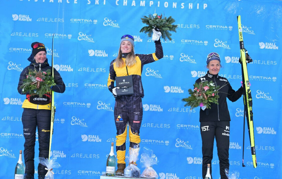 Emilie Fleten og Kasper Stadaas vant Ski Classics-rennet Bad Gastein Criterium Damepallen-foto-Reichert-NordicFocus.jpg