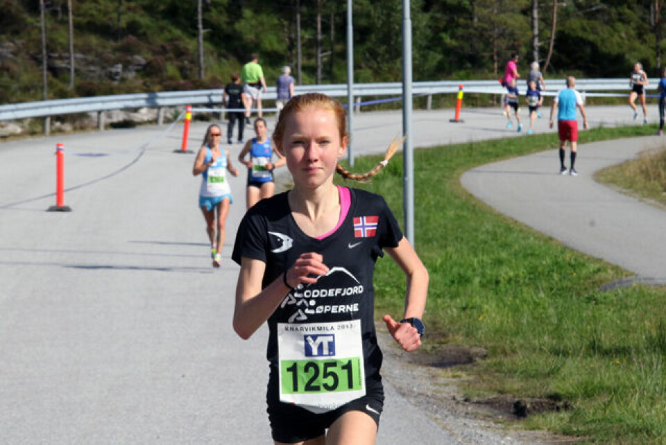 Svein Roar Kvamme og Eli Anne Dvergsdal vant 5 km i Knarvik 1P1A3173.jpg