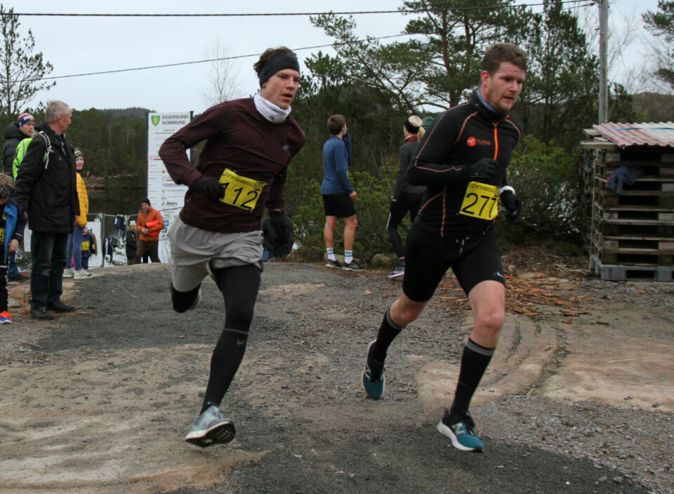 Jon Kristian Aasen og Owe Andre Mikkelsen i fjorårets løp. Foto: Thomas Hetland. Jon Kristian Aasen og Owe Andre Mikkelsen i fjorårets løp. Foto: Thomas Hetland.