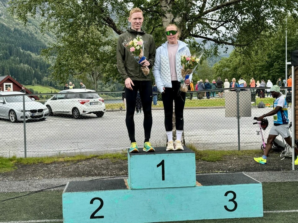 Deltakerrekord og ideelt løpevær på Jølster Maraton 5km_pallen