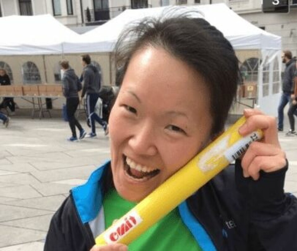 Jeg løp Holmenkollstafetten for både min arbeidsgiver Telenor og for Kondis Jeg løp Holmenkollstafetten for både min arbeidsgiver Telenor og for Kondis