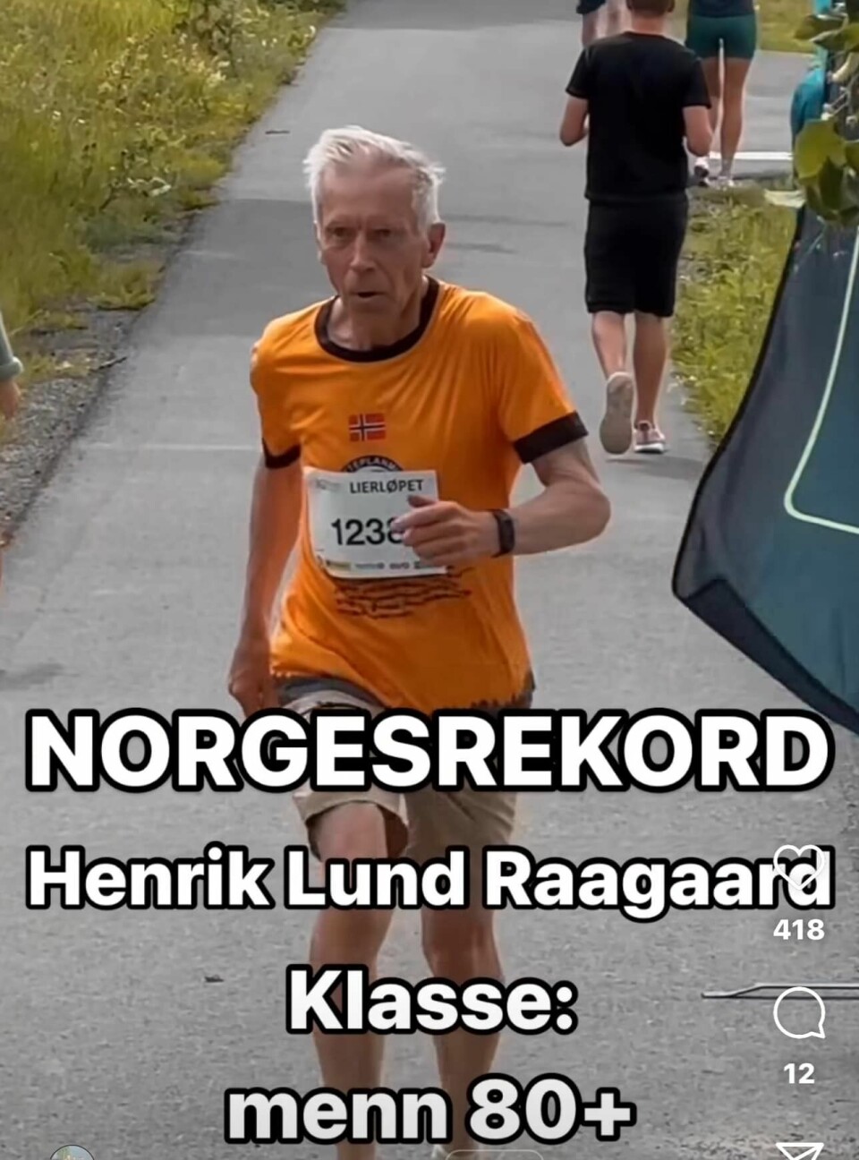 Henrik Lund Raagaard satte norsk klasserekord på 10 km i Lierløpet Henrik Lund Raagaard foto Lierløpet.jpg