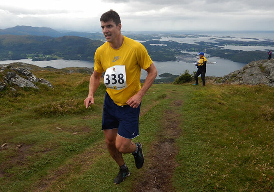 Dramatisk innspurt i motbakkeløpet Freikollen Opp FreikollenOppJohnMagneHoseth.jpg