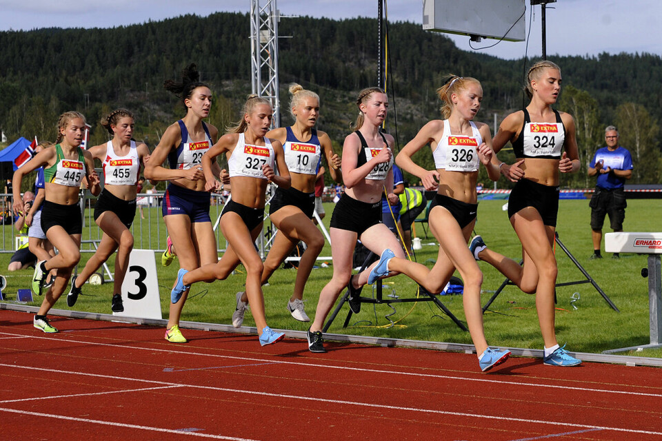 Alle de fem første her - Andrea Modin Engesæth, Ina Halle Haugen, Mari Roligheten Ruud, Christine Næss og Maren Halle Haugen - er tatt ut på enten U20- eller U23-landslaget. (Foto: Arne Dag Myking) Alle de fem første her - Andrea Modin Engesæth, Ina Halle Haugen, Mari Roligheten Ruud, Christine Næss og Maren Halle Haugen - er tatt ut på enten U20- eller U23-landslaget. (Foto: Arne Dag Myking)