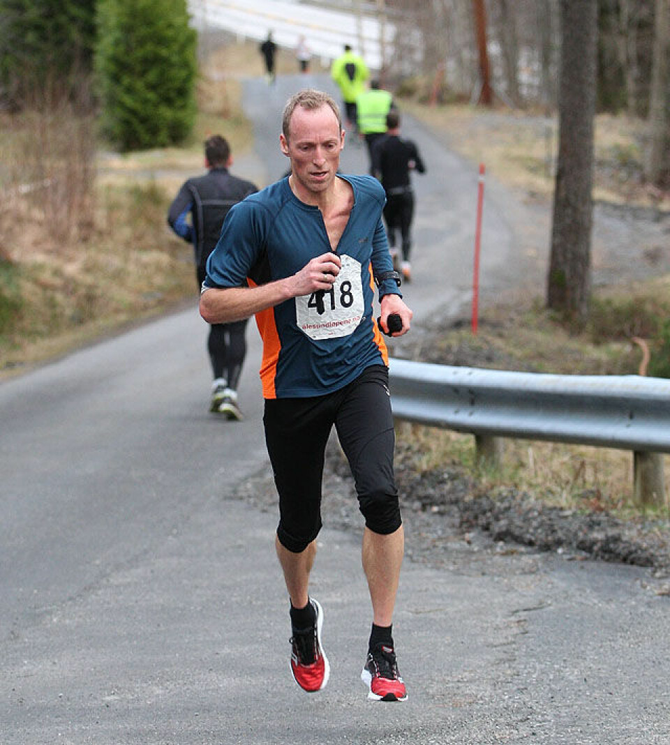 Rekorddeltaking i Nyttårsmaraton, nesten dobling fra 2012 Sverre_Brunstad_etter_vending_A20G9816.jpg