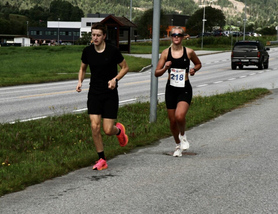 Hornindalsvatnet maraton blei arrangert i alternativ løype 10k_Emilie_Flo_Stavik
