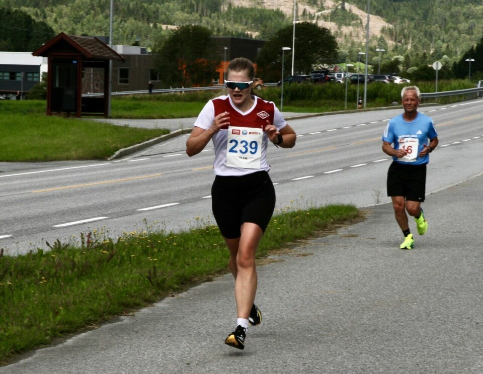 Hornindalsvatnet maraton blei arrangert i alternativ løype 10km_Anna_Liv_Leikanger_Aasen