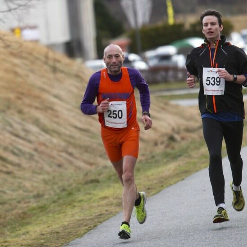 Rekorddeltaking i Nyttårsmaraton, nesten dobling fra 2012 Olav_Krakset