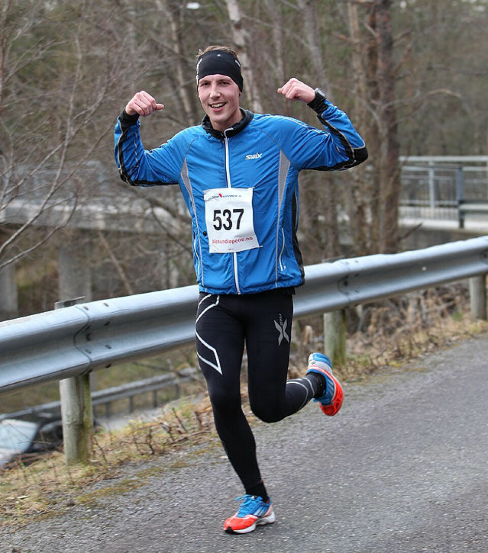 Rekorddeltaking i Nyttårsmaraton, nesten dobling fra 2012 Nr537_viser_muskler2_A20G9710.jpg