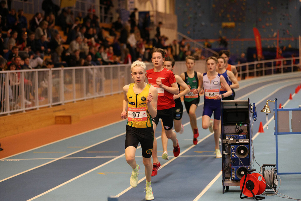 Spurtduell avgjorde 1500 meter i klasse G15 i UM Fabian Vibekken, Ull-kisa.jpg