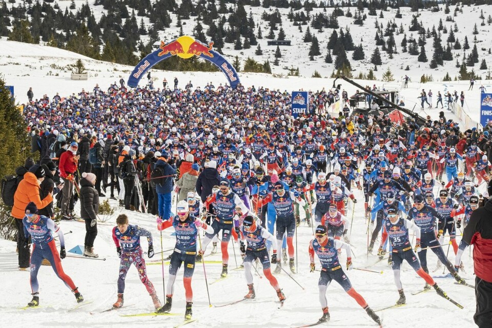 Fra starten på Janteloppet ved Pellestova i 2022. (Foto: Daniel Tengs/Red Bull Content Pool) Fra starten på Janteloppet ved Pellestova i 2022. (Foto: Daniel Tengs/Red Bull Content Pool)