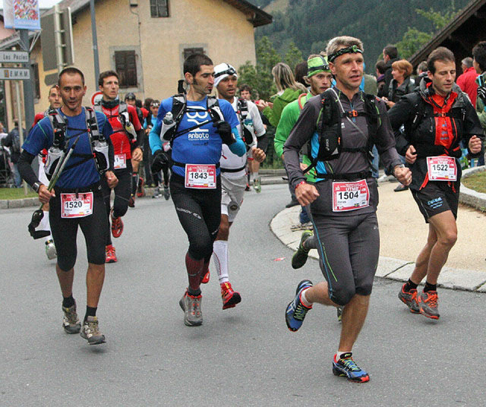 Kaldt og sleipt i Ultra-trail Mont Blanc