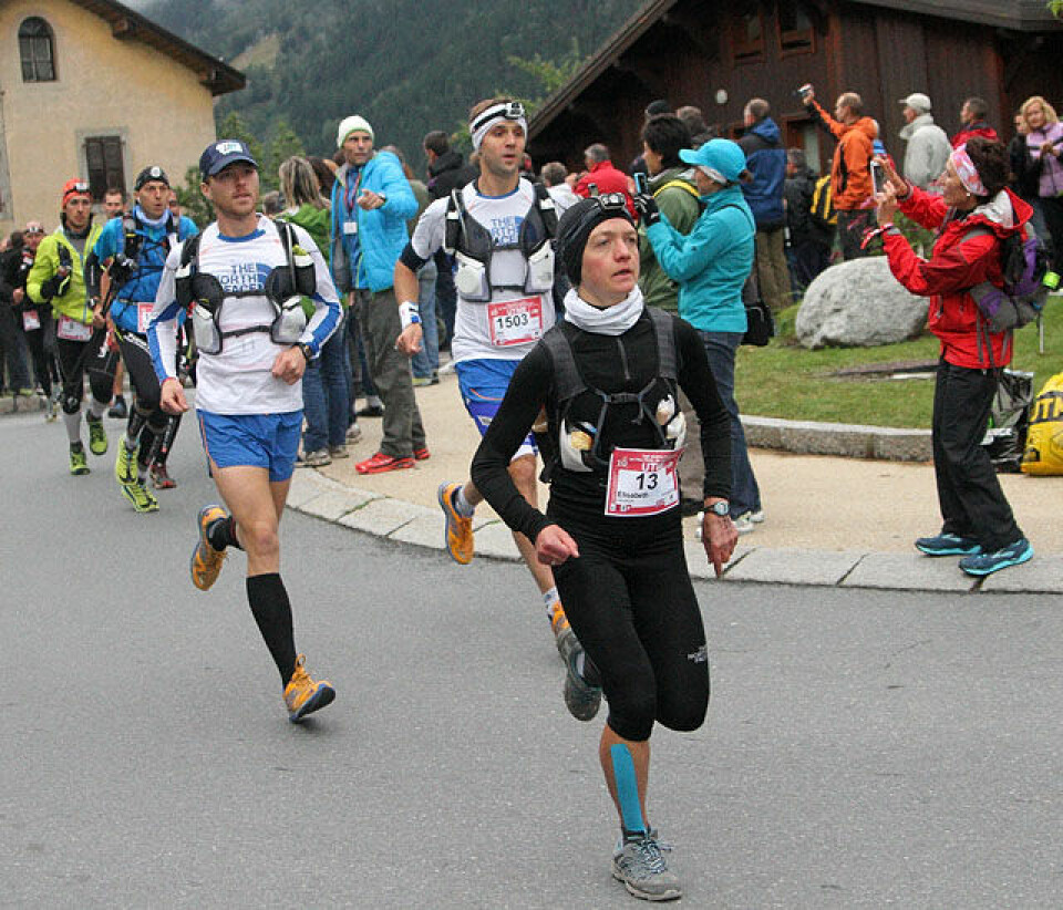 Kaldt og sleipt i Ultra-trail Mont Blanc