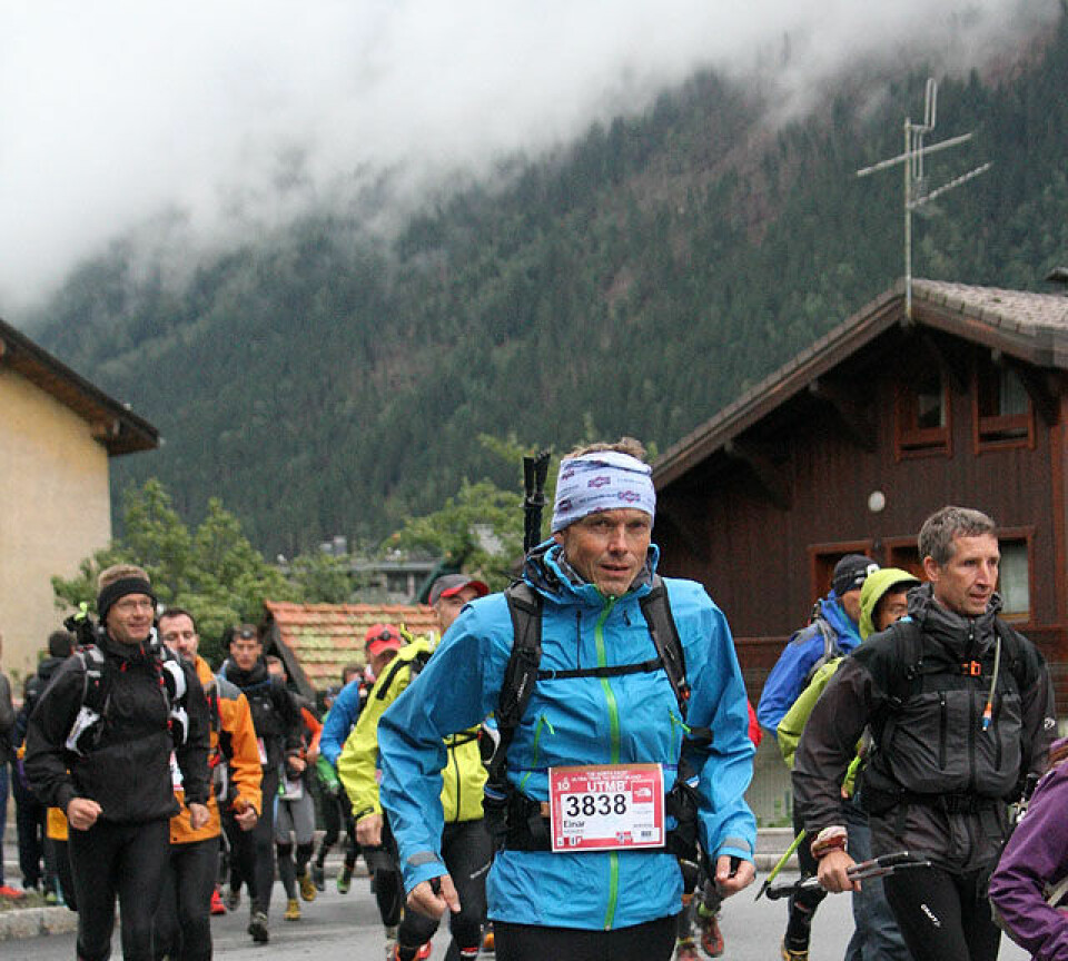 Kaldt og sleipt i Ultra-trail Mont Blanc