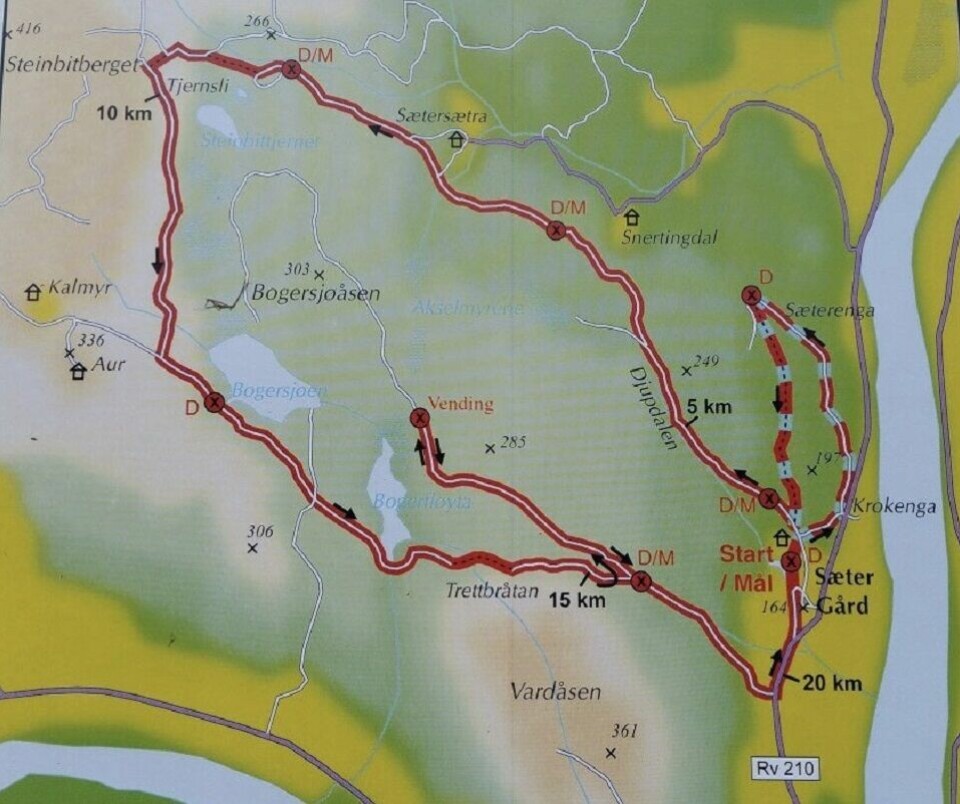 Klar økning i årets Kongsvinger Maraton - OPPDATERT 01.08 Loypekart.jpg
