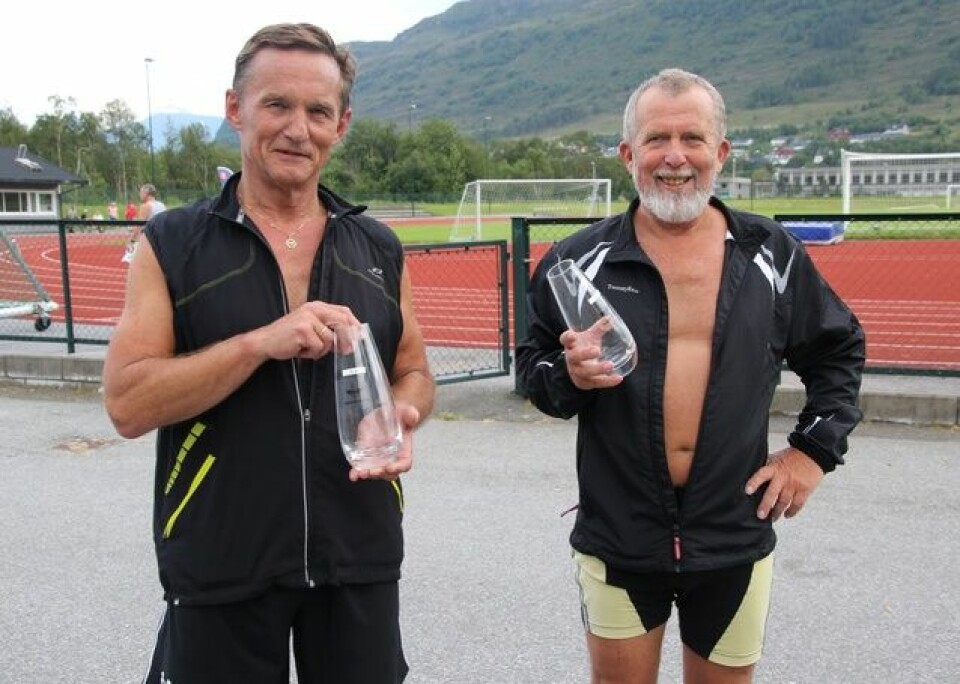 Helge Hafsås og Louise Skak vant i varm Nordvest maraton 18_alle25_Kjell_og_Per_Arne.jpg
