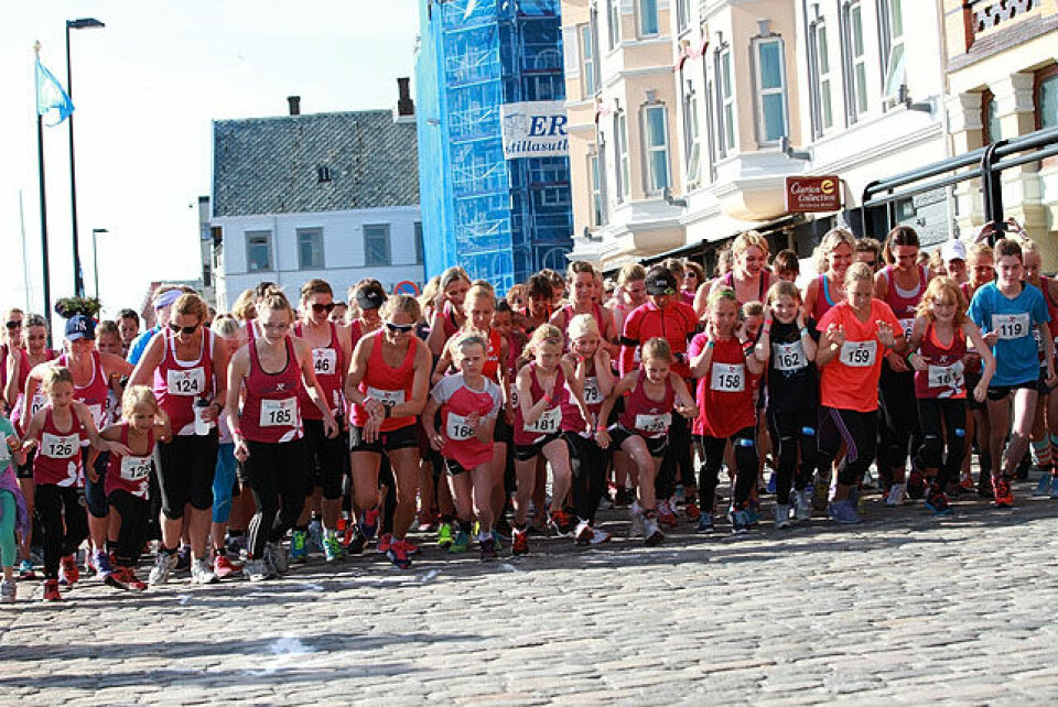 92 Irongirls løp 5 km på Indre havn