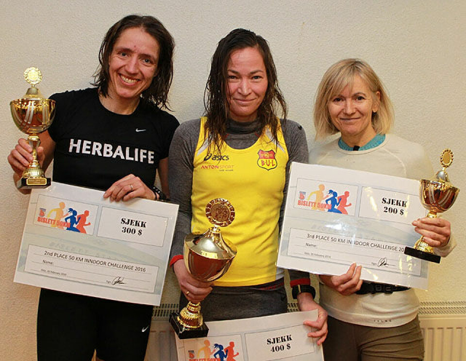 Bislett 50 km: John H. Strupstad og Kristine B. Walhovd vant Pall_damer_A20G0720.jpg