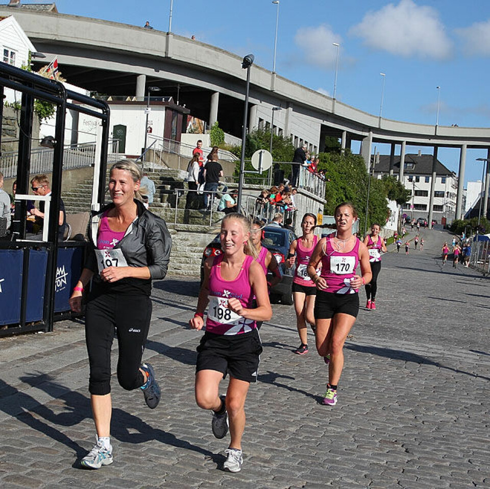 92 Irongirls løp 5 km på Indre havn