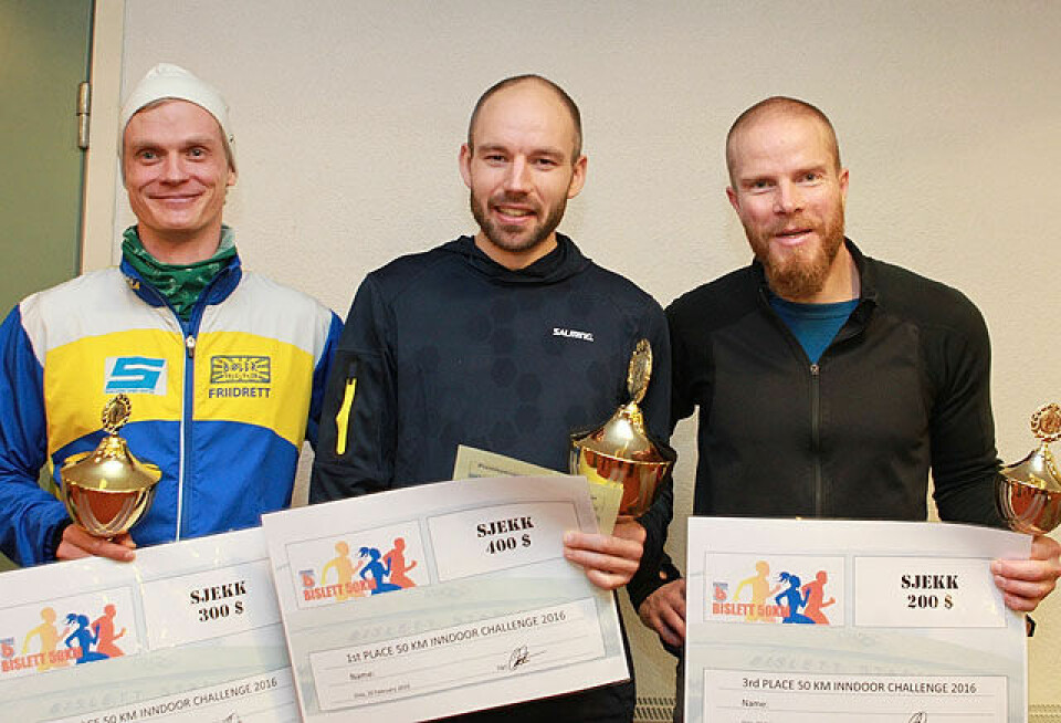 Bislett 50 km: John H. Strupstad og Kristine B. Walhovd vant Pall_menn_A20G0717.jpg