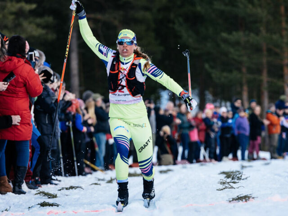 Dahl spurtslo Aukland og Moen Fjeld etter 200 km Lina_Korsgren_maal.jpg