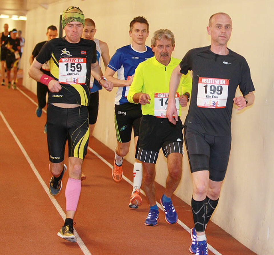 Bislett 50 km: John H. Strupstad og Kristine B. Walhovd vant Ole_Erik_Flatin_Lars_Chr_Doerum_Andreas_Gossner_n_fl_A20G0507.jpg