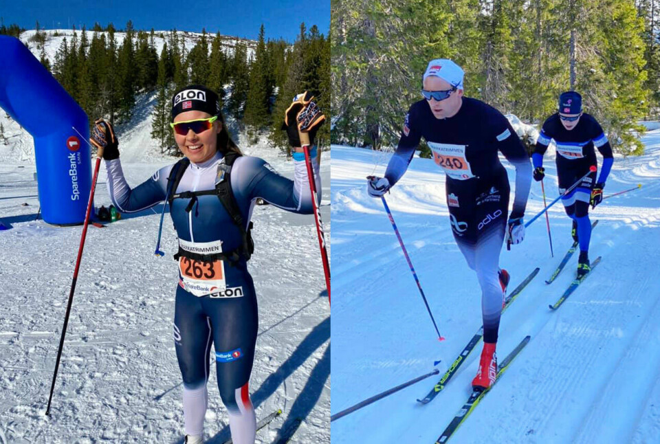 Hanne Rofstad og Niklas Dyrhaug vant den 48. utgaven av Markatrimmen i Trondheim. (Alle foto: arrangør Trondhjems Skiklub) Hanne Rofstad og Niklas Dyrhaug vant den 48. utgaven av Markatrimmen i Trondheim. (Alle foto: arrangør Trondhjems Skiklub)
