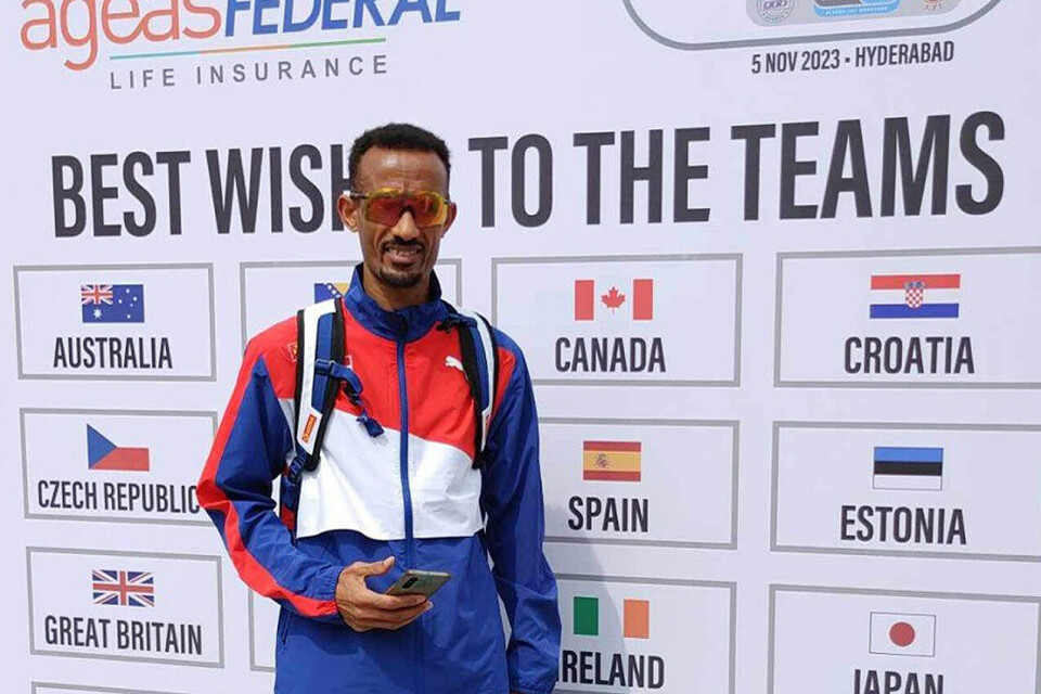 Abdulaziz Ebrahim skal delta i VM for 50 km på søndag. (Foto: Asgeir Bøgeberg) Abdulaziz Ebrahim skal delta i VM for 50 km på søndag. (Foto: Asgeir Bøgeberg)