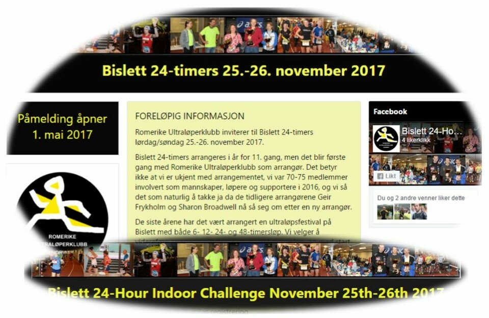 Romerike Ultraløperklubb overtar Bislett 24-timers Nyhetsillustrasjon_v2