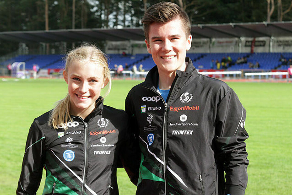 NM i friidrett i mål - Jakob Ingebrigtsen med 3 distansegull To av Sandnes IL sine fremste utøvere, Camilla Ziesler og Jakob Ingebrigtsen
