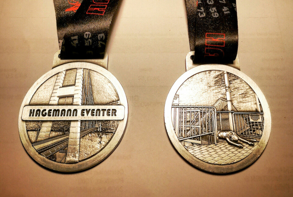 Medaljen for Hagemanns primtalløp. (Foto: arrangøren) Medaljen for Hagemanns primtalløp. (Foto: arrangøren)