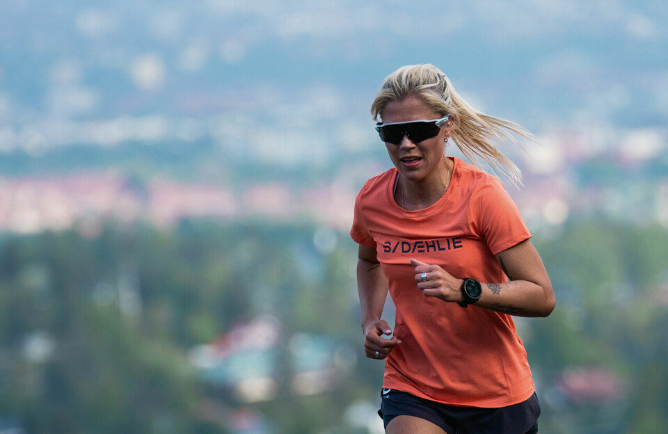 Den omtalte intervalløkta bruker Pernille Ski Torp å ta på tredemølle, men hun er også glad i å løpe ute. (Foto: Emil Sørgård / Dæhlie) Den omtalte intervalløkta bruker Pernille Ski Torp å ta på tredemølle, men hun er også glad i å løpe ute. (Foto: Emil Sørgård / Dæhlie)