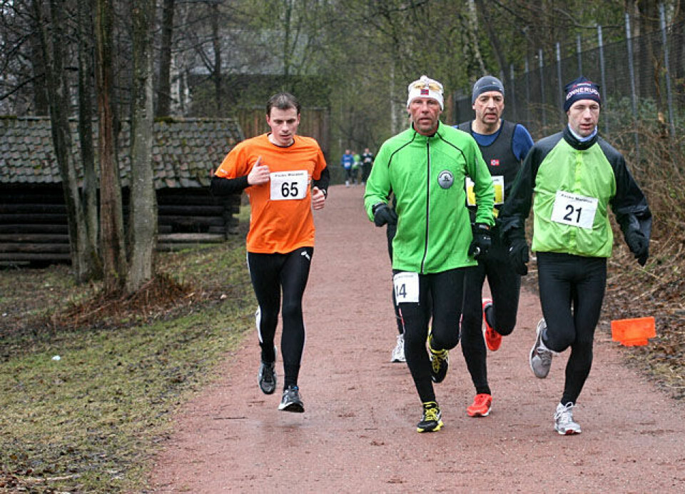 Paraplyvær under Påskemaraton