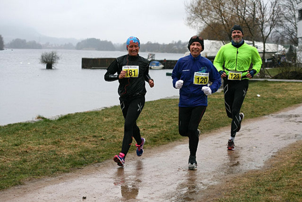 Paraplyvær under Påskemaraton