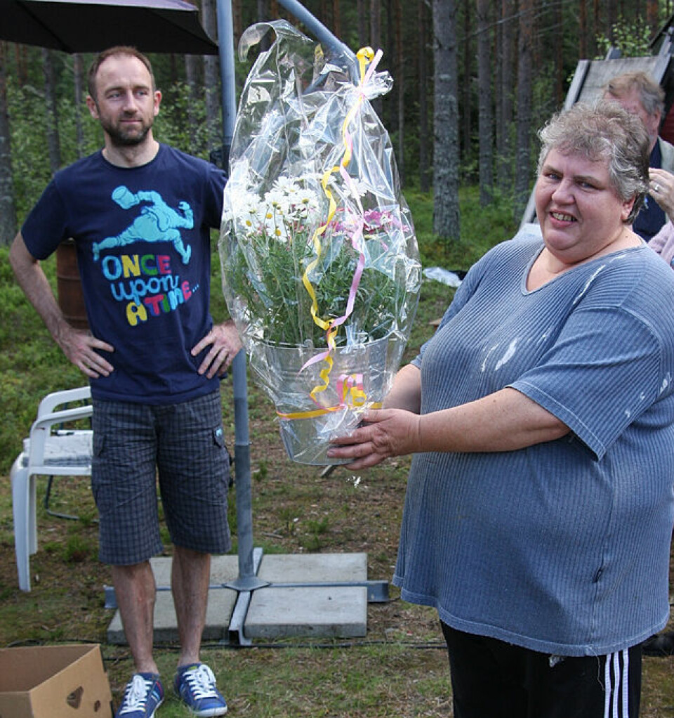Hundre hedret Arne Moren Unni_Kristiansen_Sven_Nylund