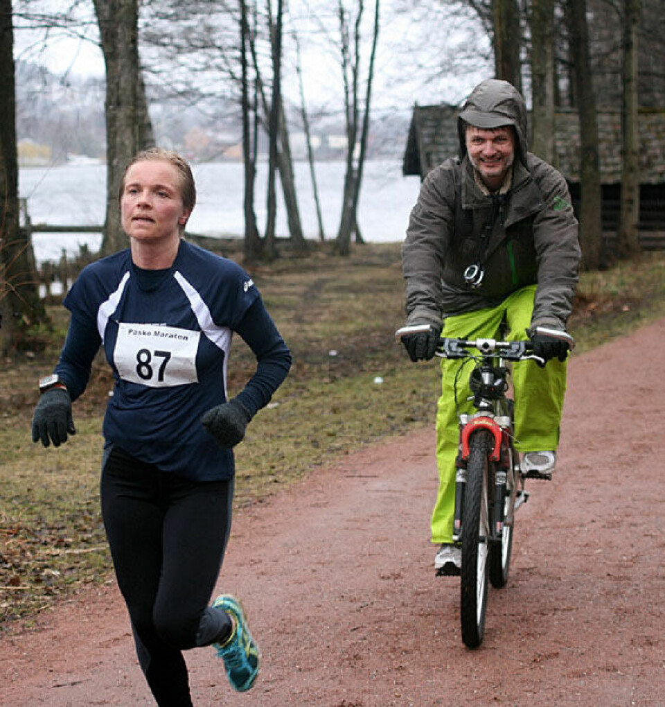 Paraplyvær under Påskemaraton
